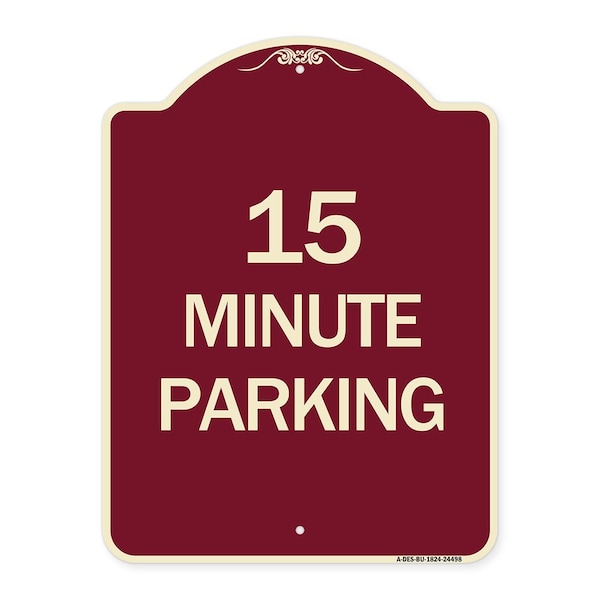 Signmission 2 Hour Parking Parking for Customers Heavy-Gauge Aluminum Sign, 24" x 18", BU-1824-24498 A-DES-BU-1824-24498 - main